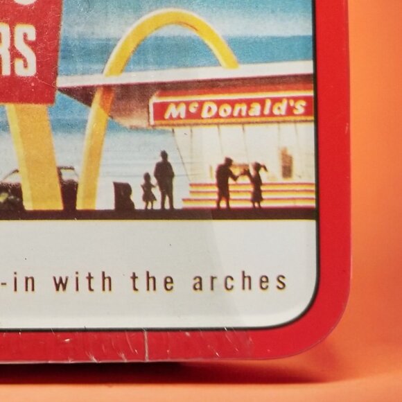 Mini Tin Lunch Box 1998 McDonald's Hamburger Golden Arches Collection Sealed - Picture 10 of 16
